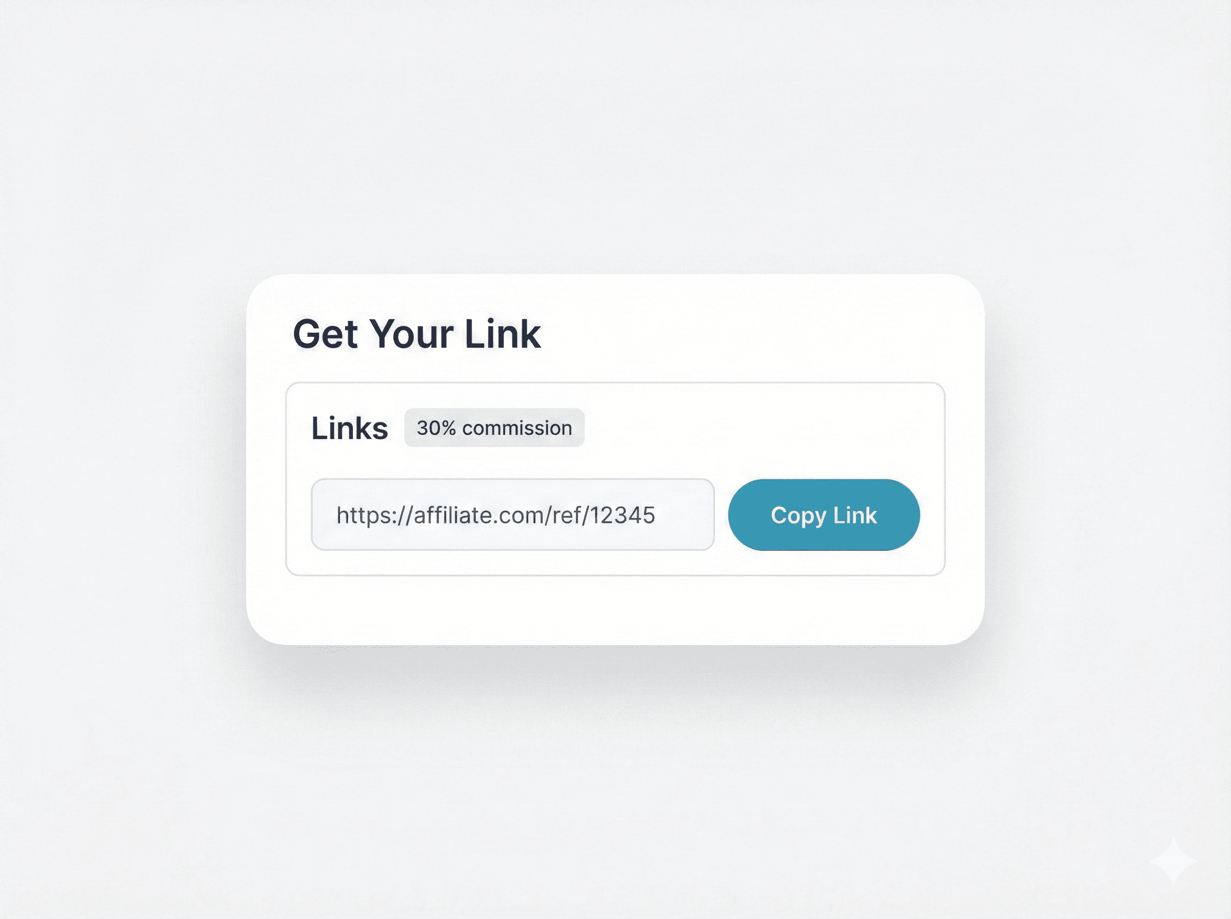 Grab your tracking link & assets